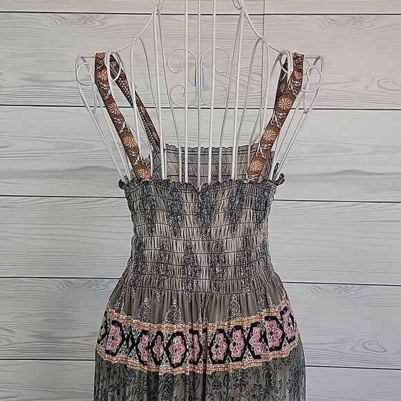 Arianna by Howard's silk blend summer midi dress Women's Size S - Picture 6 of 11